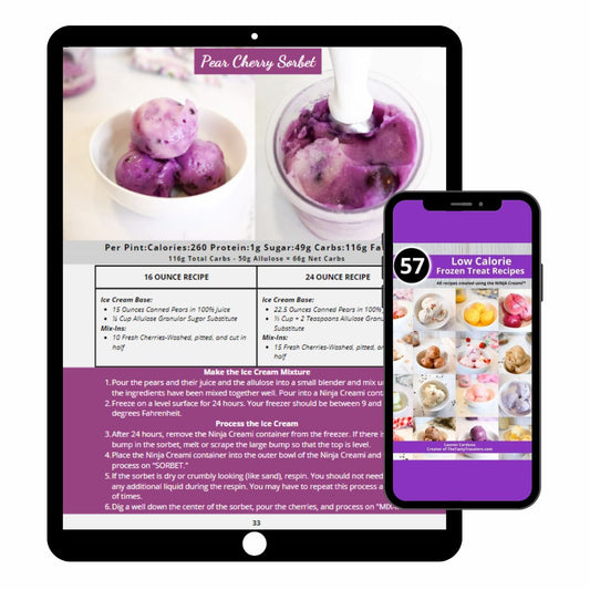 57 Low Calorie Ninja Creami Recipes-Digital Download