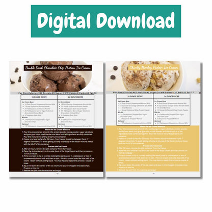 57 Protein Packed Ninja Creami Recipes-Digital Download