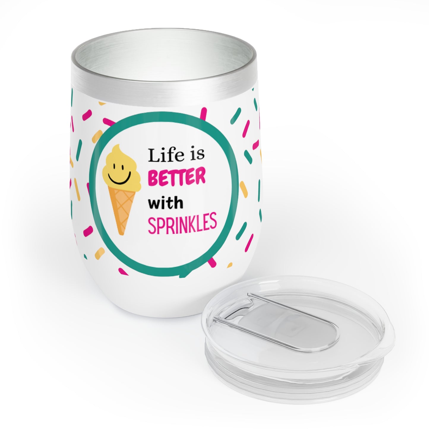 Life is Better with Sprinkles- Insulated Wine Tumbler