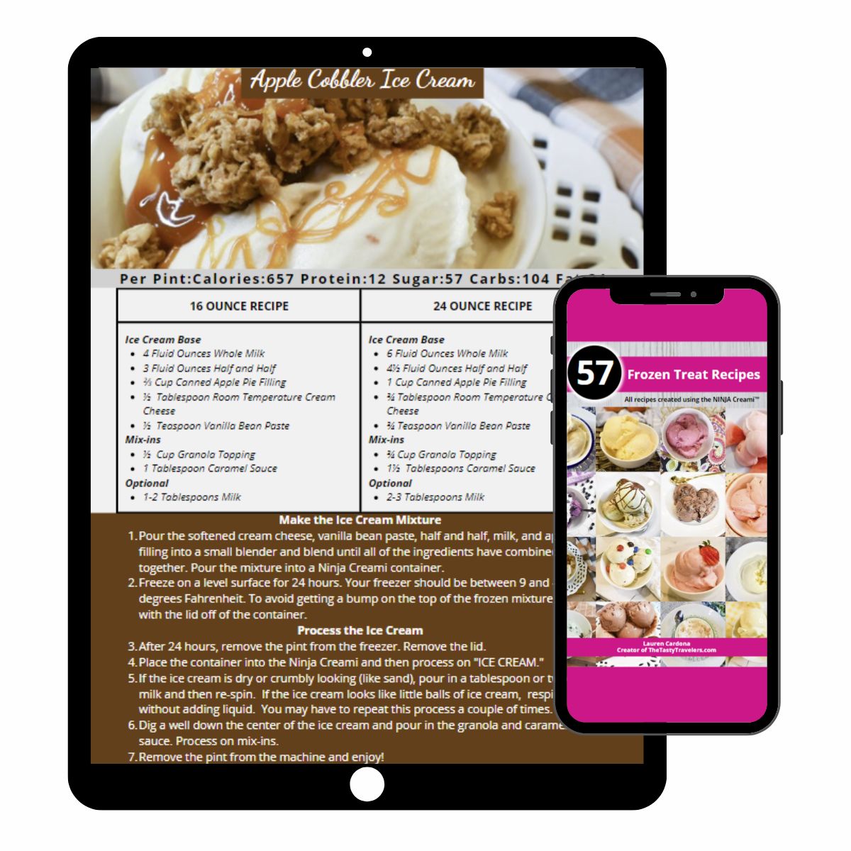 57 Traditional Ninja Creami Recipes-Digital Download