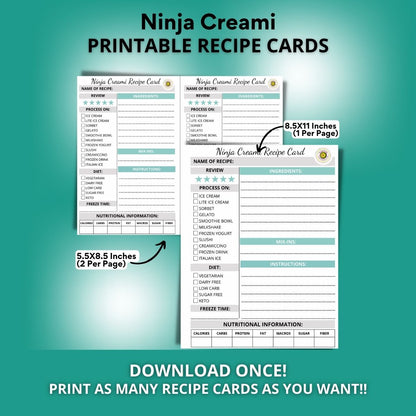 My Ninja Creami Recipe Book-Print at Home