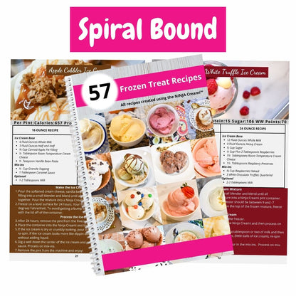 3 Book BUNDLE! 57 Ninja Creami Protein Packed Recipes AND 57 Ninja Creami Traditional Recipes AND My Ninja Creami Recipe Book