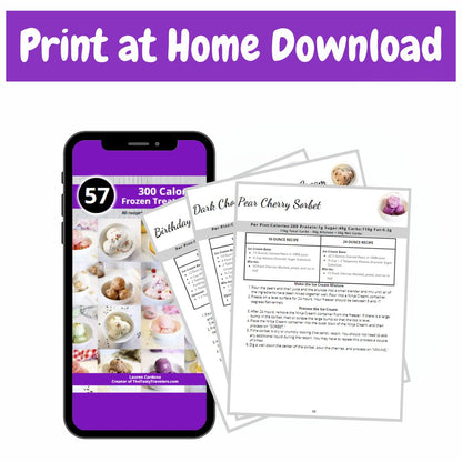 57 300 Calorie Ninja Creami Recipes-Print at Home Download