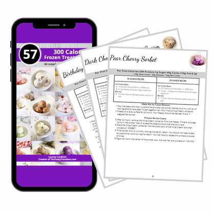 57 300 Calorie Ninja Creami Recipes-Print at Home Download