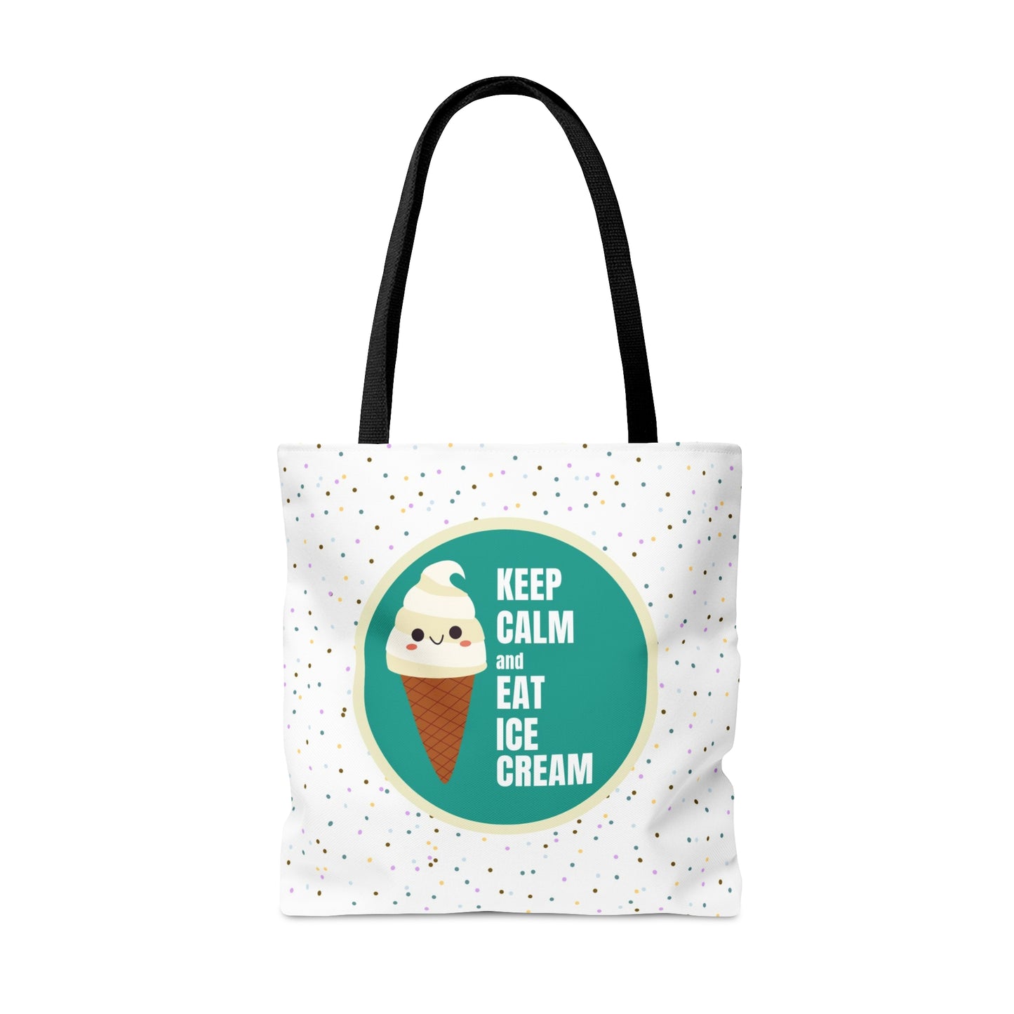 Keep Calm and Eat Ice Cream- Tote Bag