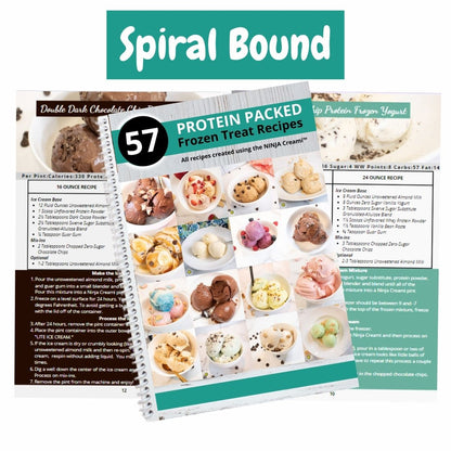 3 Book BUNDLE! 57 Ninja Creami Protein Packed Recipes AND 57 Ninja Creami Traditional Recipes AND My Ninja Creami Recipe Book
